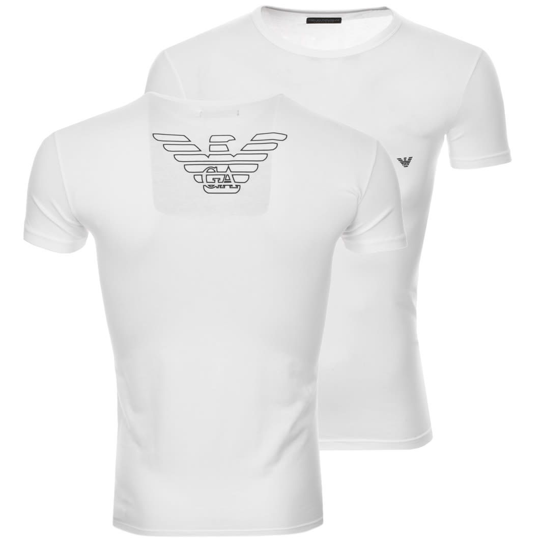 Alternative Image for ProductEmporio Armani Crew Neck Lounge T Shirt White1